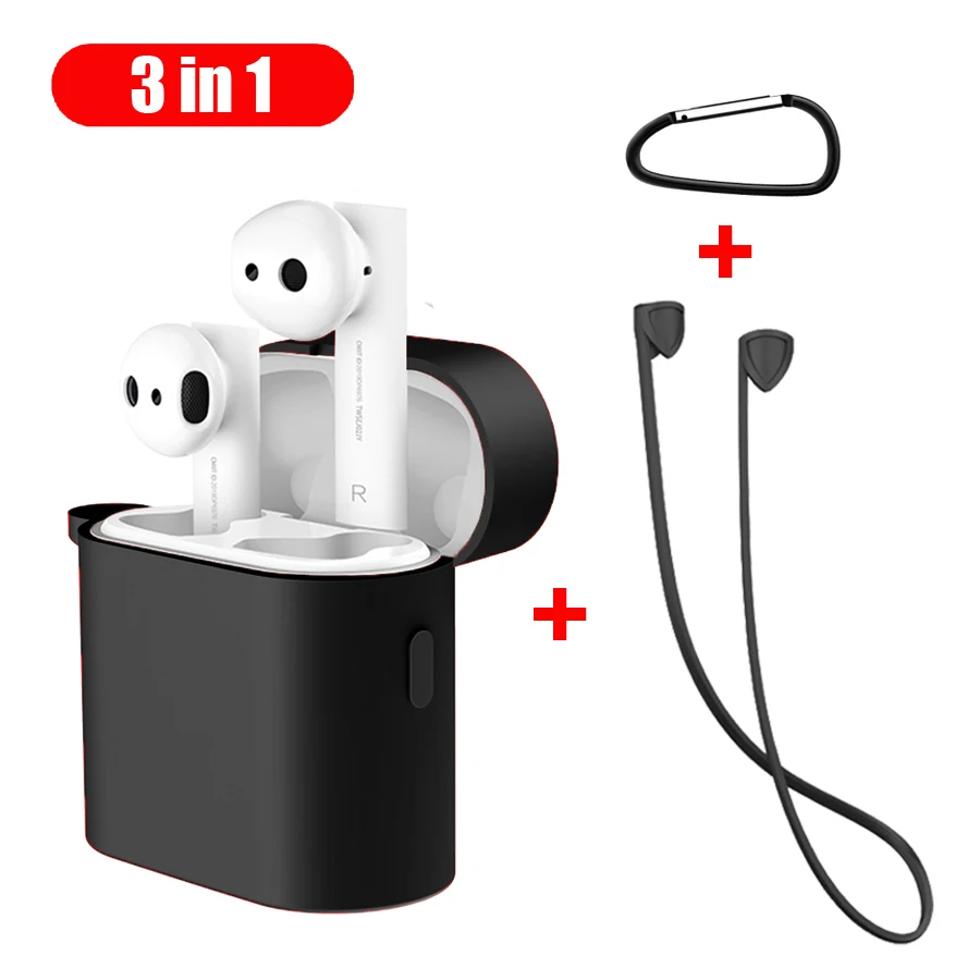 

Silicone Wireless Earphones Case Cover for Xiaomi Airdots Pro 2 Air 2S TWS Headphone Pouch Earphone Accessories Protective Cover