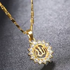Мусульманский Исламский Коран Аллах Циркон украшение в форме слезы ожерелье с подвеской унисекс религиозный стиль ювелирные изделия