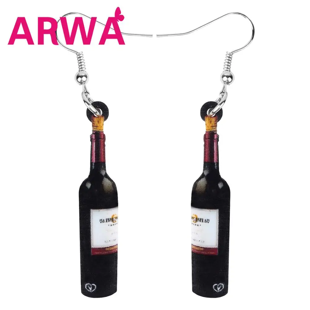 ARWA акриловый для красного вина длинная легкая печать висячие ювелирные изделия