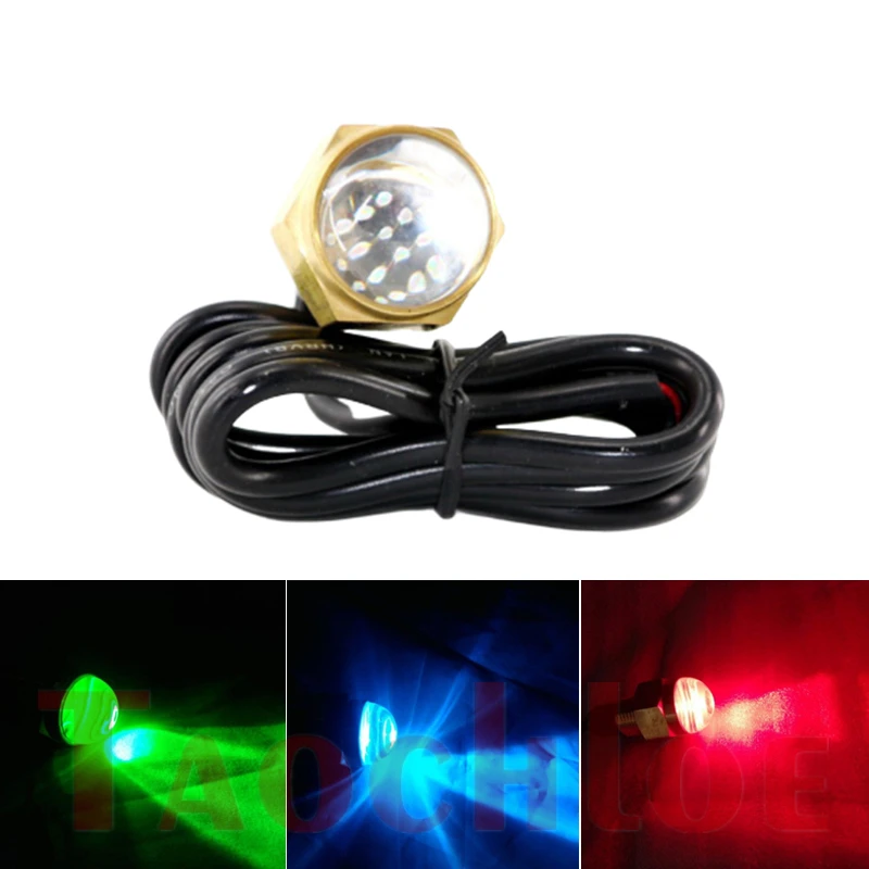 1 шт. 12В морской лодки яхты Свет медный водонепроницаемый светодиодный лампы для