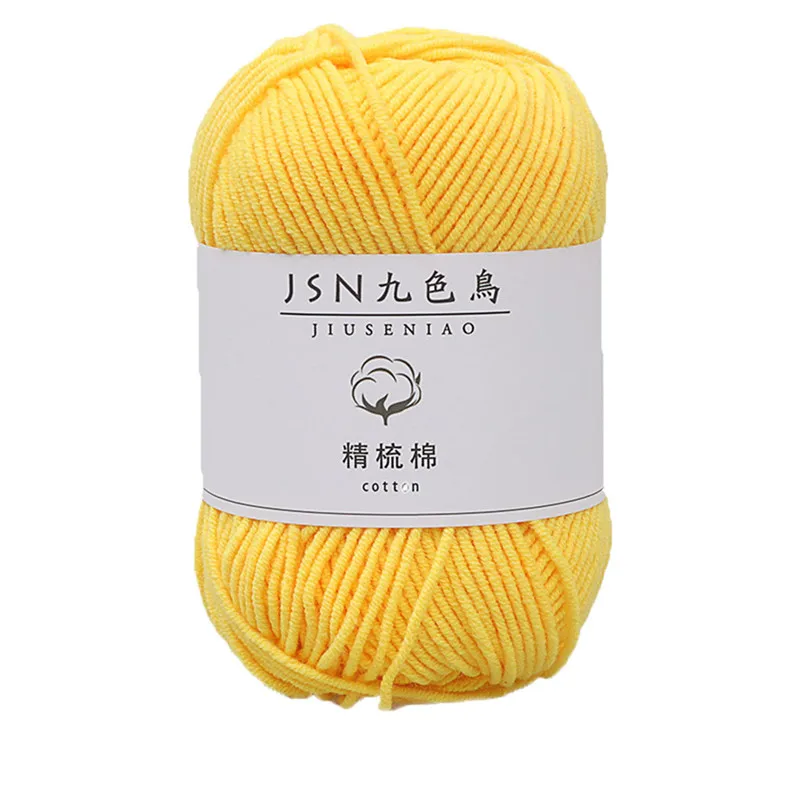 4 пряди молочного хлопка Детская леска сделай сам хлопковая нить шерсть для