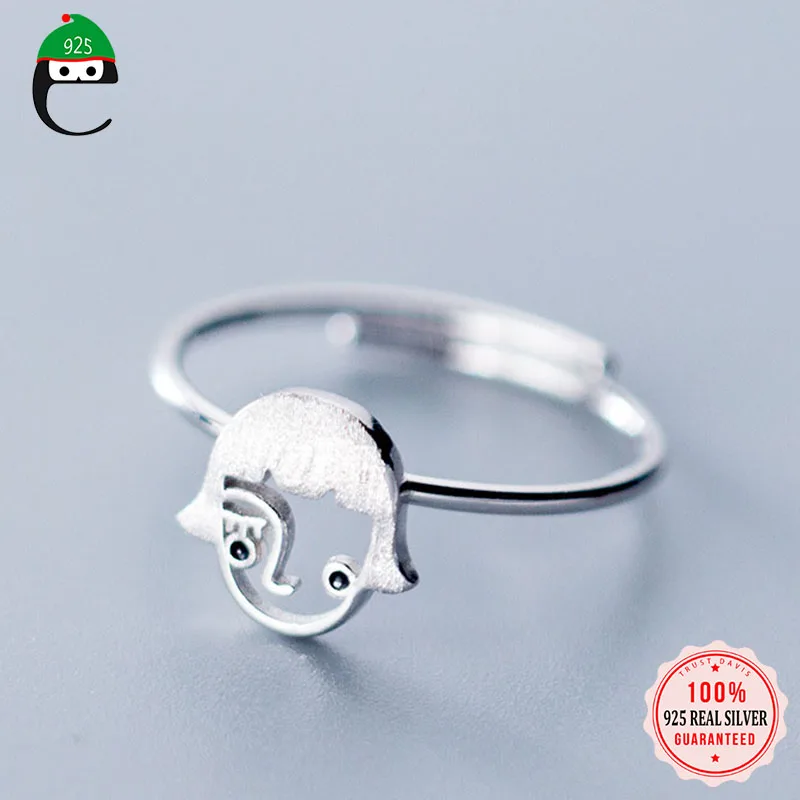 

ElfoPlataSi 100% 925 Настоящее Стерлинговое Серебро прелестные модные туфли милые девушки кольцо на палец для женщин, подарок на день рождения, хоро...