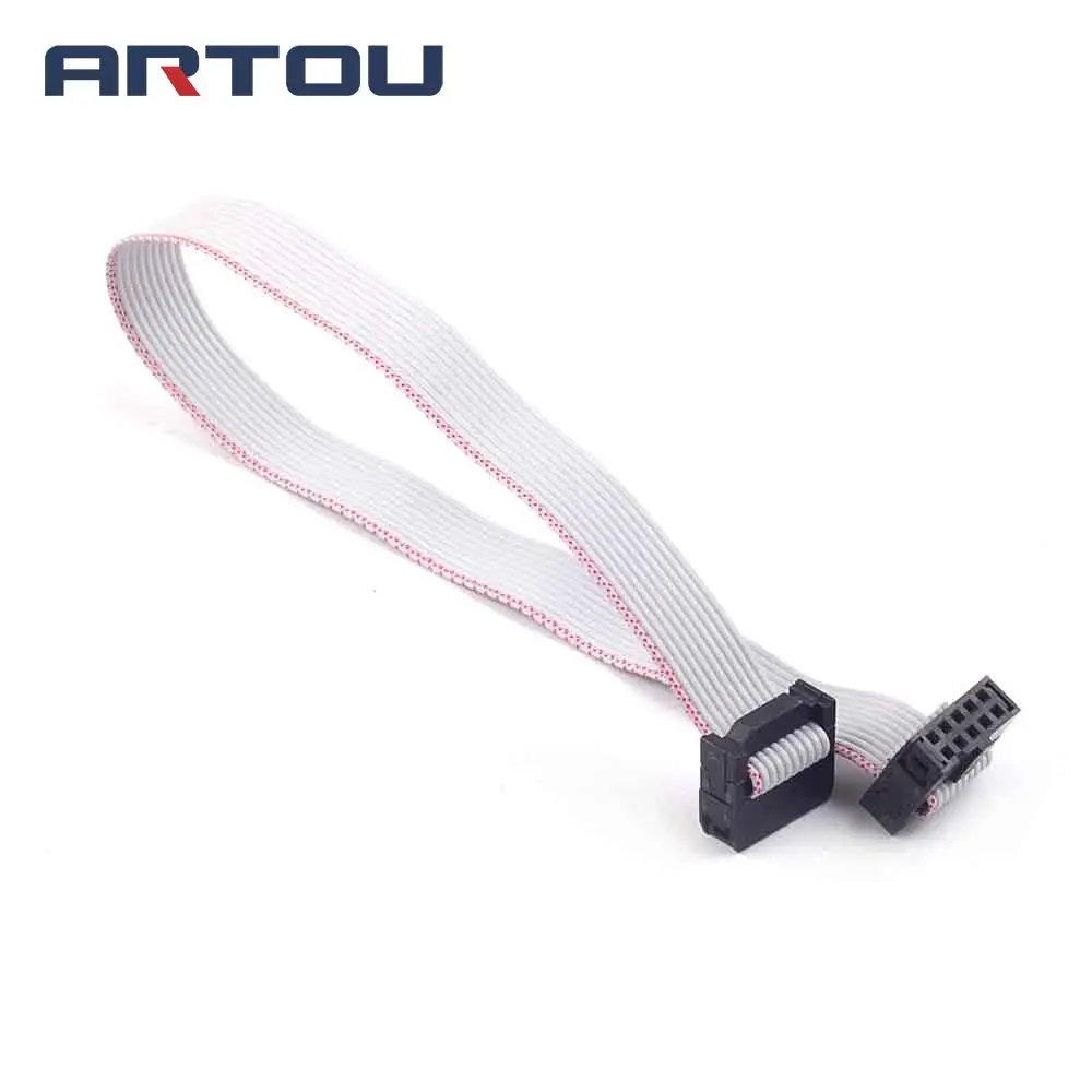 1 шт. 30 см 10 Pin USB ASP ISP JTAG AVR провод P IDC плоский ленточный кабель для передачи данных 2