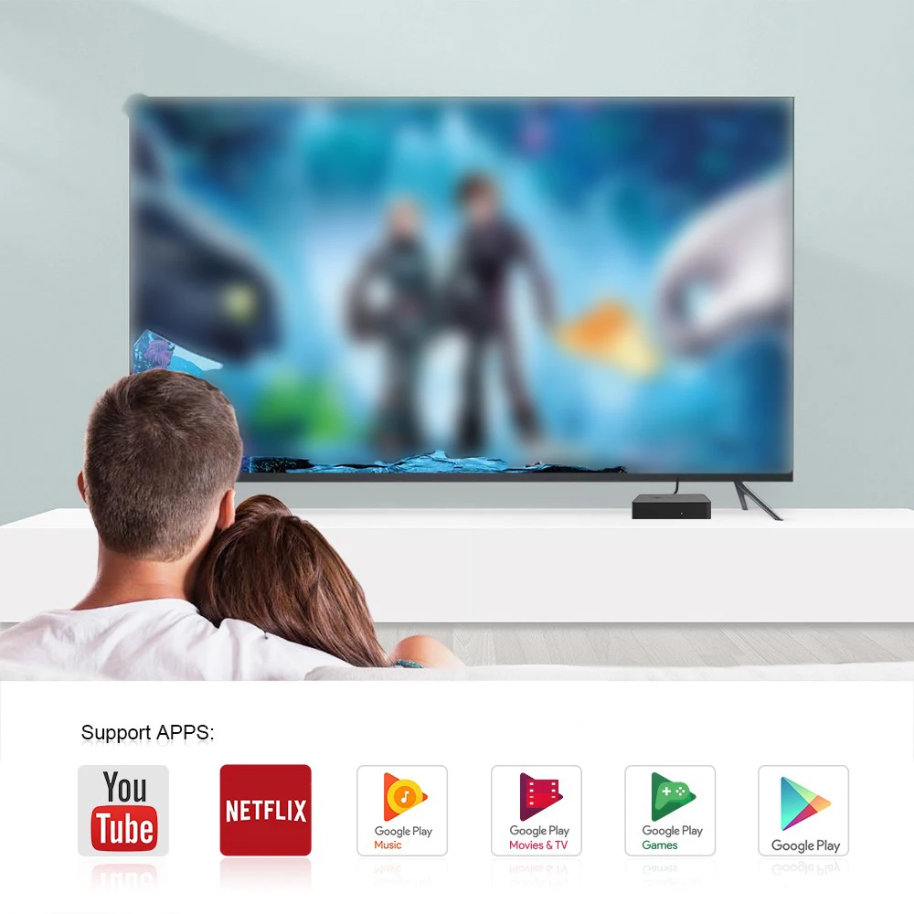 ТВ-приставка Beelink GT mini Amlogic S905X2 Android 8,1 4G DDR4 32G BT 2,4G 5G 4K HD Двухдиапазонная WiFi HDMI телеприставка Голосовое управление