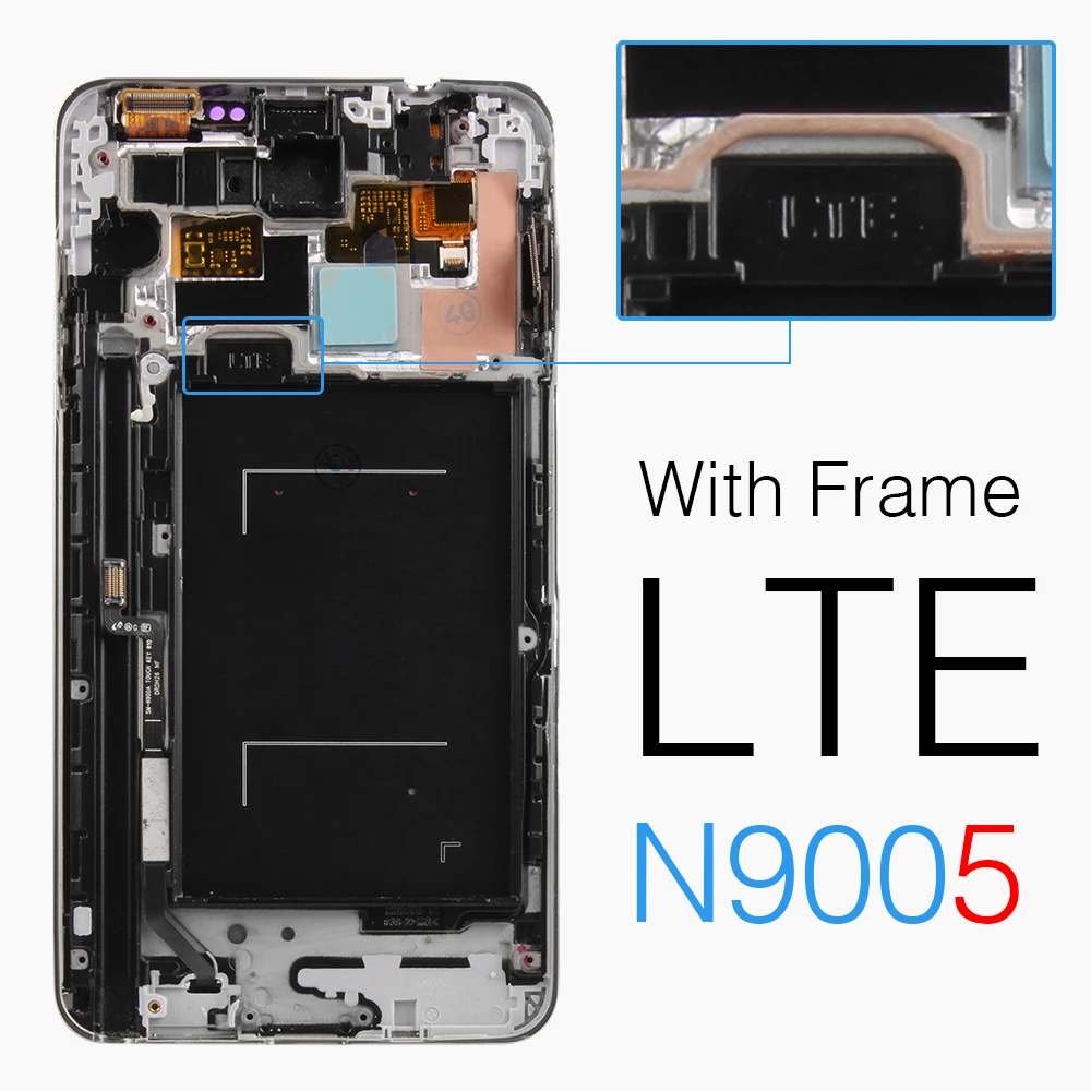 Тест IPS экран мягкий матовый чехол с крышкой для Samsung Galaxy Note 3 дисплей N9005 ЖК