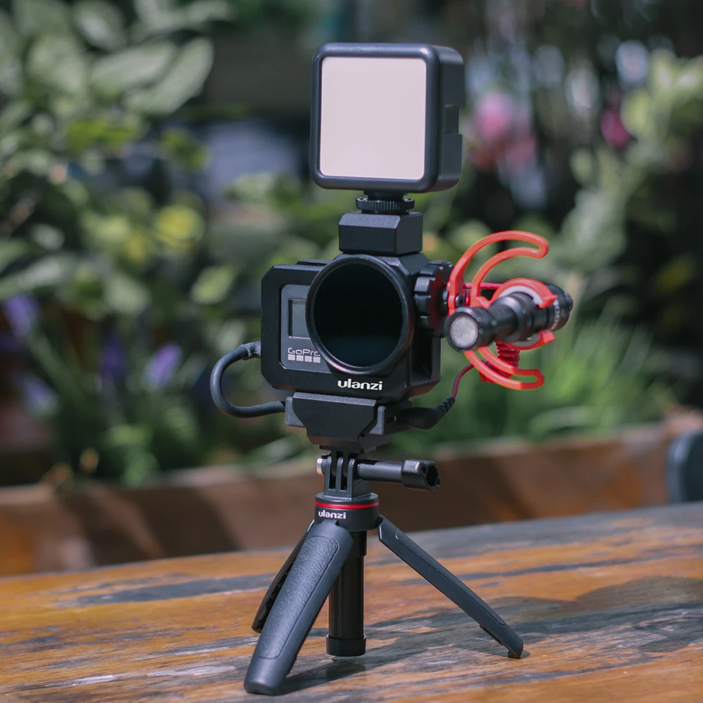 Ulanzi G8 5 металлический чехол Vlog Cage с холодным башмаком для GoPro Hero 8 Black Extend MIC Fill