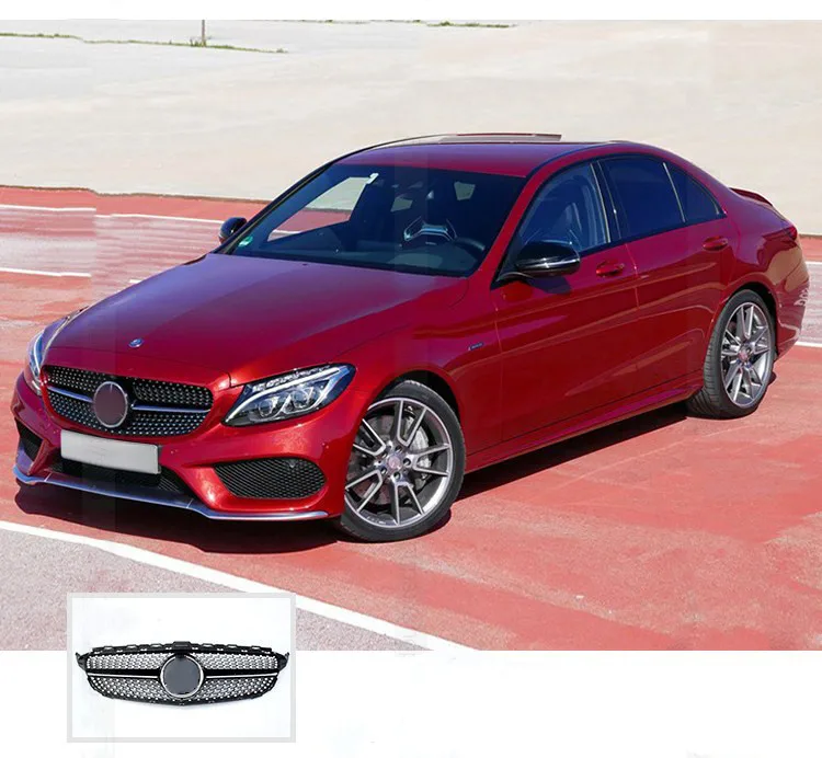 Решетка решетчатая для Mercedes Benz W205 New C class C200 C220d C250 C260 C400 c180 C450|Гоночные решетки| |