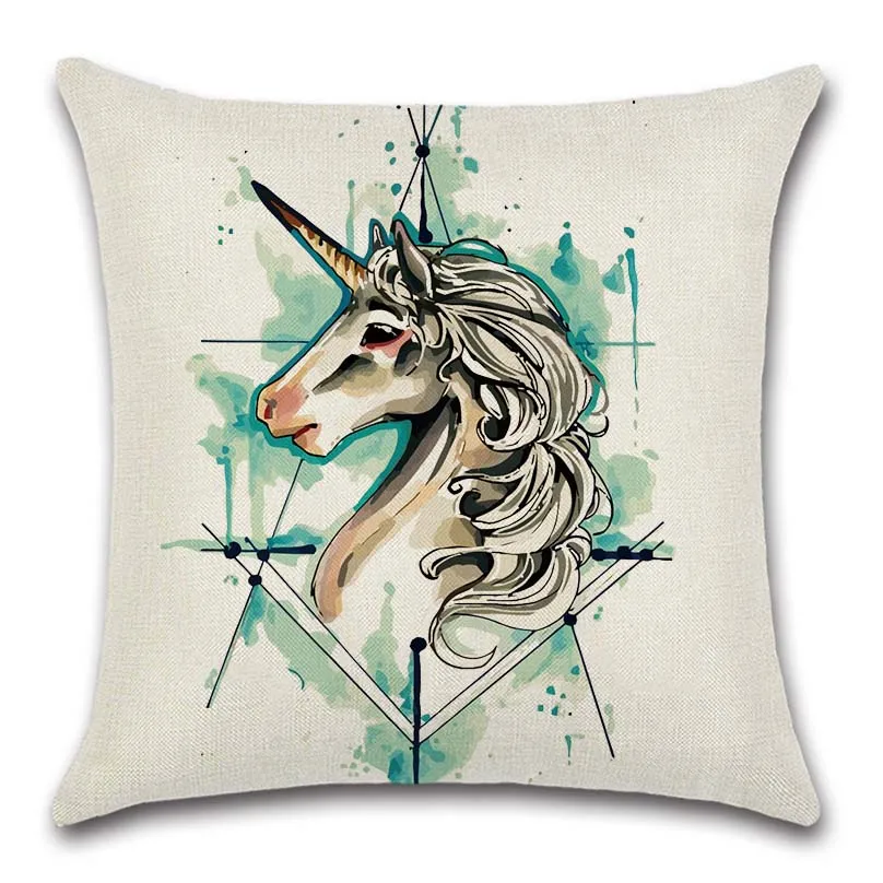 

Animal Deer flower print Nordic style beige Cushion Cover decorative Home sofa chair car seat friend bedroom gift pillowcase