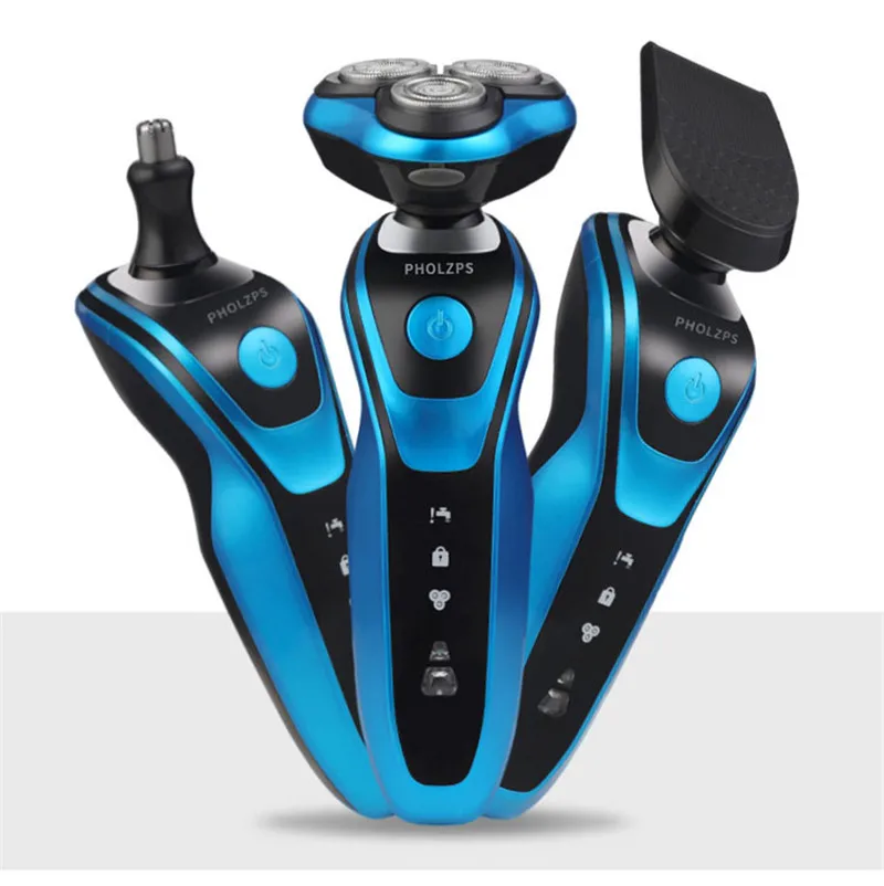 

2021 new multifunctional razor three-in-one rechargeable beard knife washing electric razor shaving trimmer