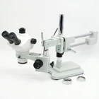 FYSCOPE 4X-100X! Двойной стрелы вертикальный, Тринокулярный симуляторный фокусный стерео микроскоп с зумом + 64LED