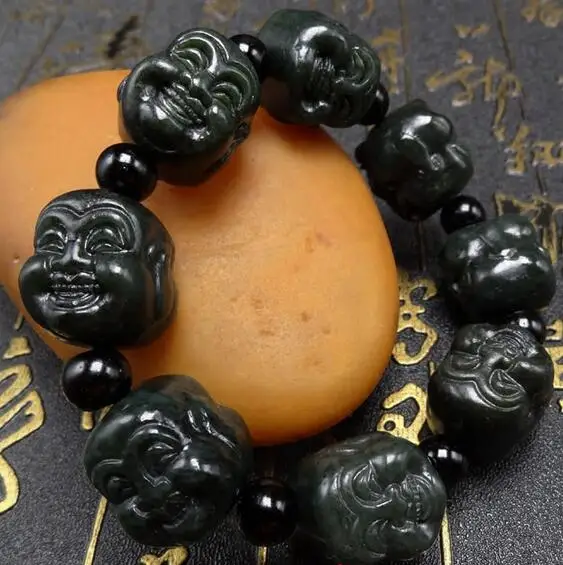 1113 + двусторонний браслет голова Будды Ювелирные изделия человек|Шармы| |