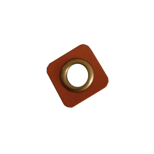 Brown bronze eyelets 30 шт./лот 25 мм квадратный черный/коричневый искусственная кожа пришить значки патч этикетки+ внутренний 10 мм Металлические латунные люверсы - Цвет: Brown bronze eyelets
