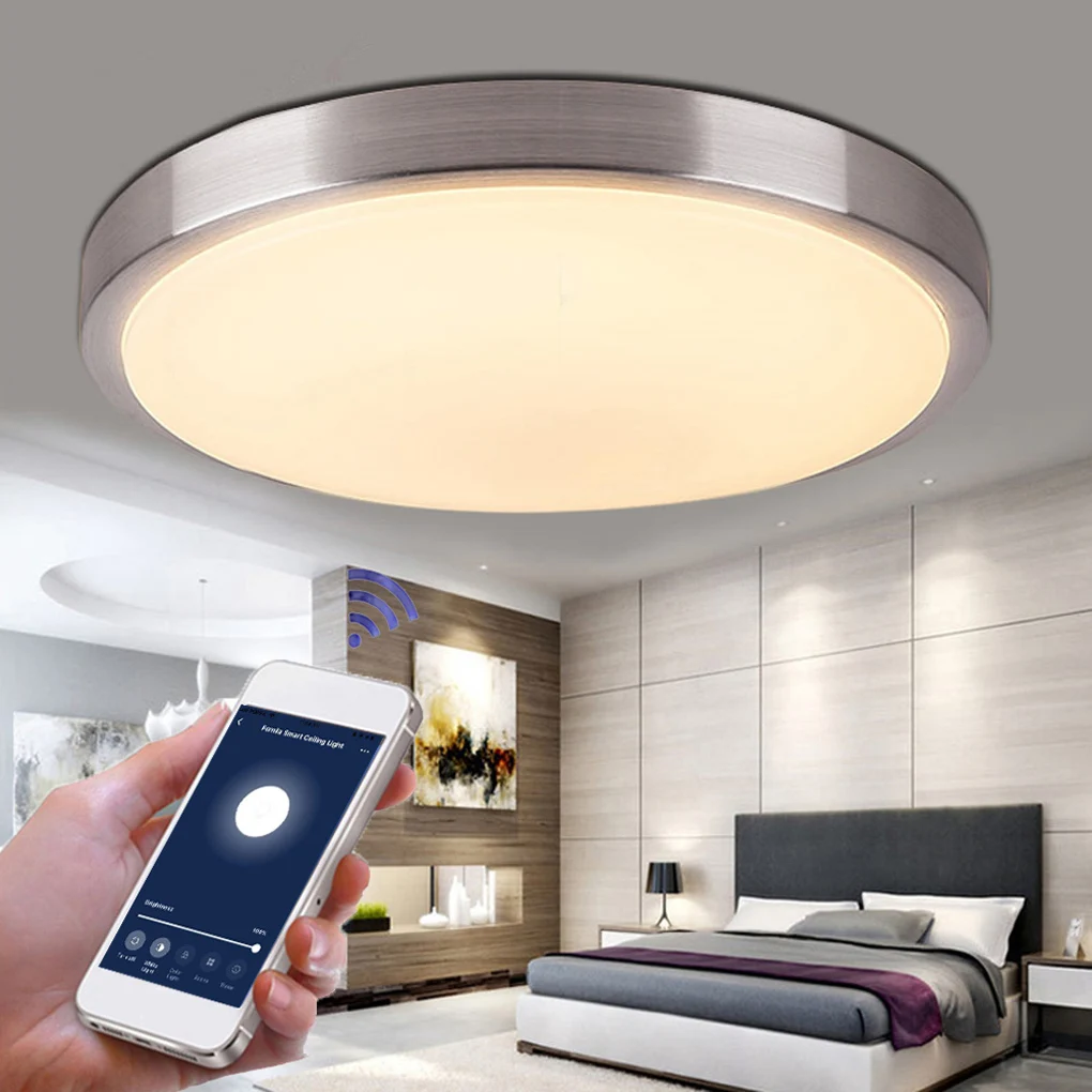 Умный светодиодный потолочный светильник с Wi Fi и голосовым управлением лампа