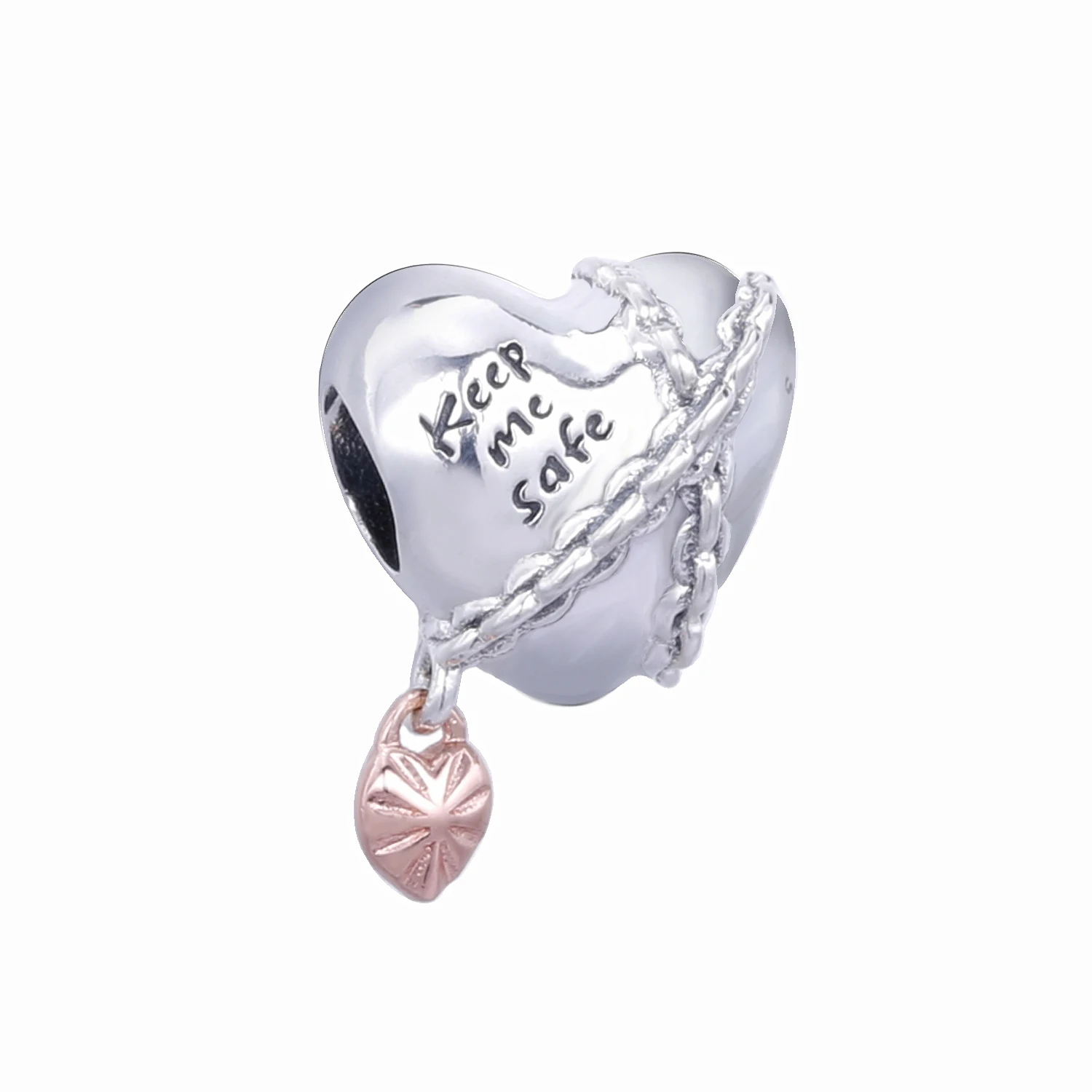 

Ajax 925 Sterling Silver Heart Charms Beads For Women Snake Bracelets Bangle Chain Valentine's Day Jewelry Accessories