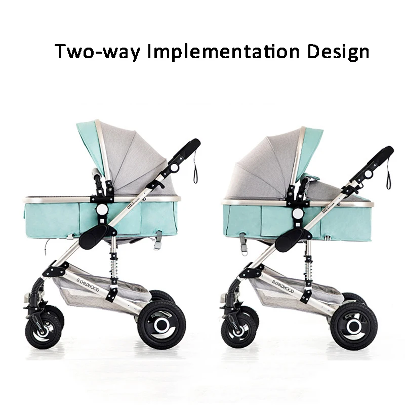 Детская коляска 3 в 1 переносная дорожная для малышей роскошная новорожденных