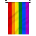 Радужные садовые флаги для гомосексуалистов, ярдов, маленький баннер, 12x18 дюймов, двойная прошивка, для вечеринки, для улицы, для дома, Лидер продаж