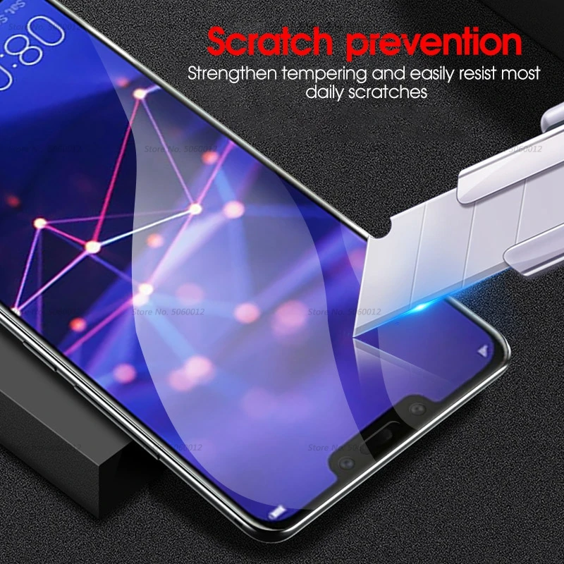Закаленное 9D стекло для Huawei P20 Pro P10 Lite Защитная пленка экрана Mate 20 30 P30 защитные