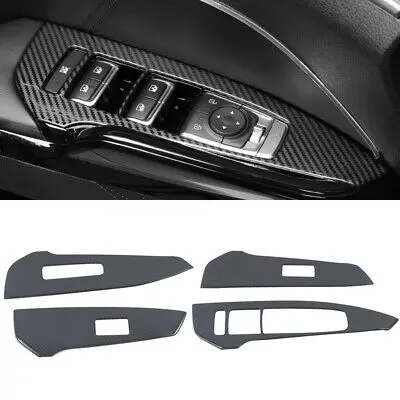 

4* Carbon Fiber Inner Door Window Lift Switch Cover For Kia Optima K5 2020-2021