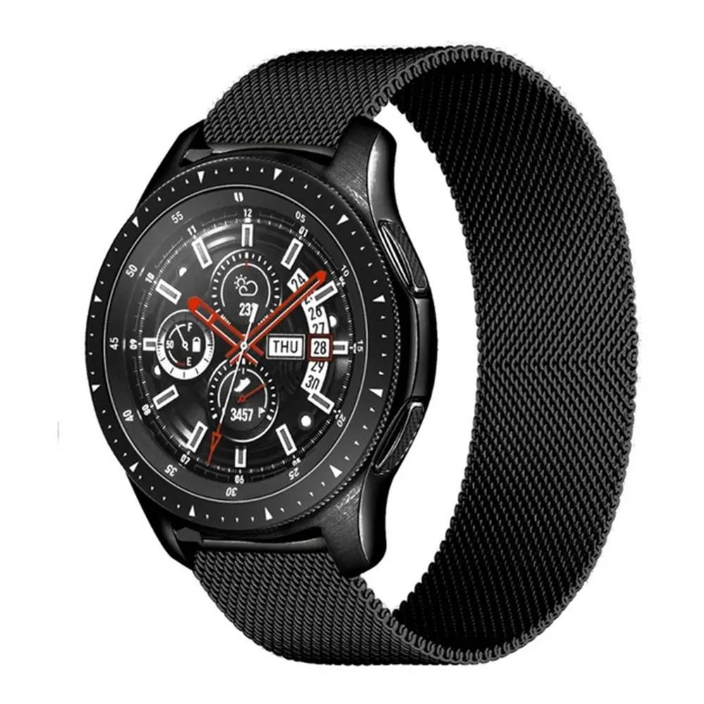 

Milanese strap For Samsung Gear S2-Galaxy 42mm 46mm/Active 2 46mm/42mm Gear S3 Frontier 20mm 22mm bracelet Huawei GT/2/2e band