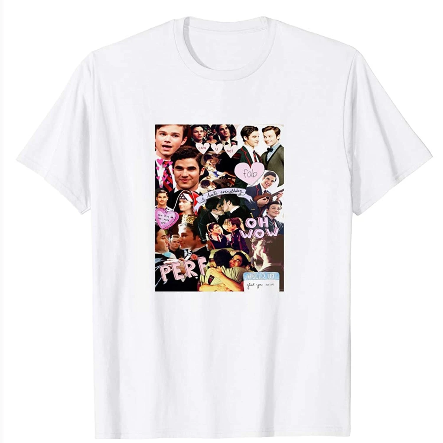 Футболка унисекс с коллажем Криса коллажа Даррена крисса Курта хумммеля Блейна