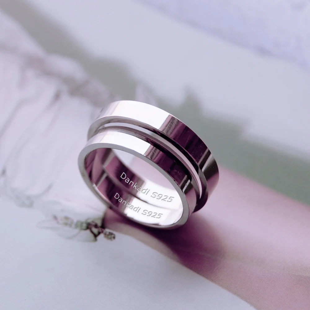 Новая пара Популярные Серебряные ювелирные изделия кольцо 925 пробы серебро