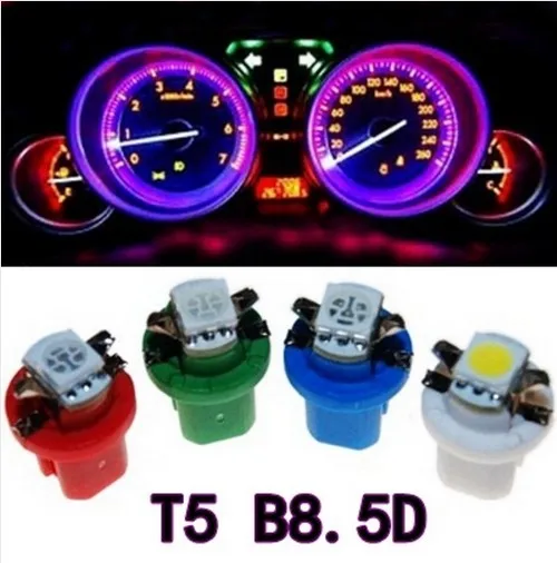 5 шт. x T5 C5W B8.5D 5050 LED 1SMD автомобисветодиодный Светодиодный индикатор для внутренней