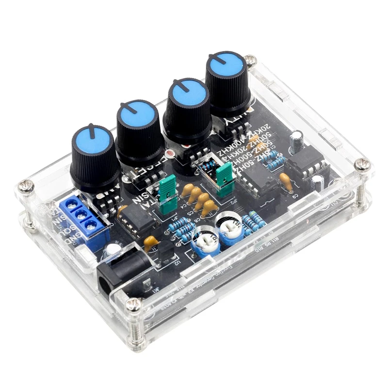 

New Icl8038 Signal Generator Diy Kit Sine Triangle Square Sawtooth Output 5Hz~400Khz Adjustable Frequency Amplitude