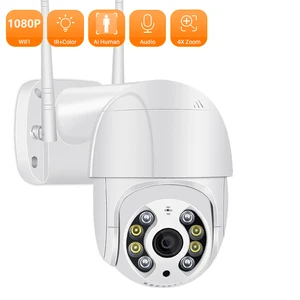 anbiux 1080p speed dome ip camera outdoor wireless ptz wifi camera full color night vision h 265 external waterproof cctv camera free global shipping