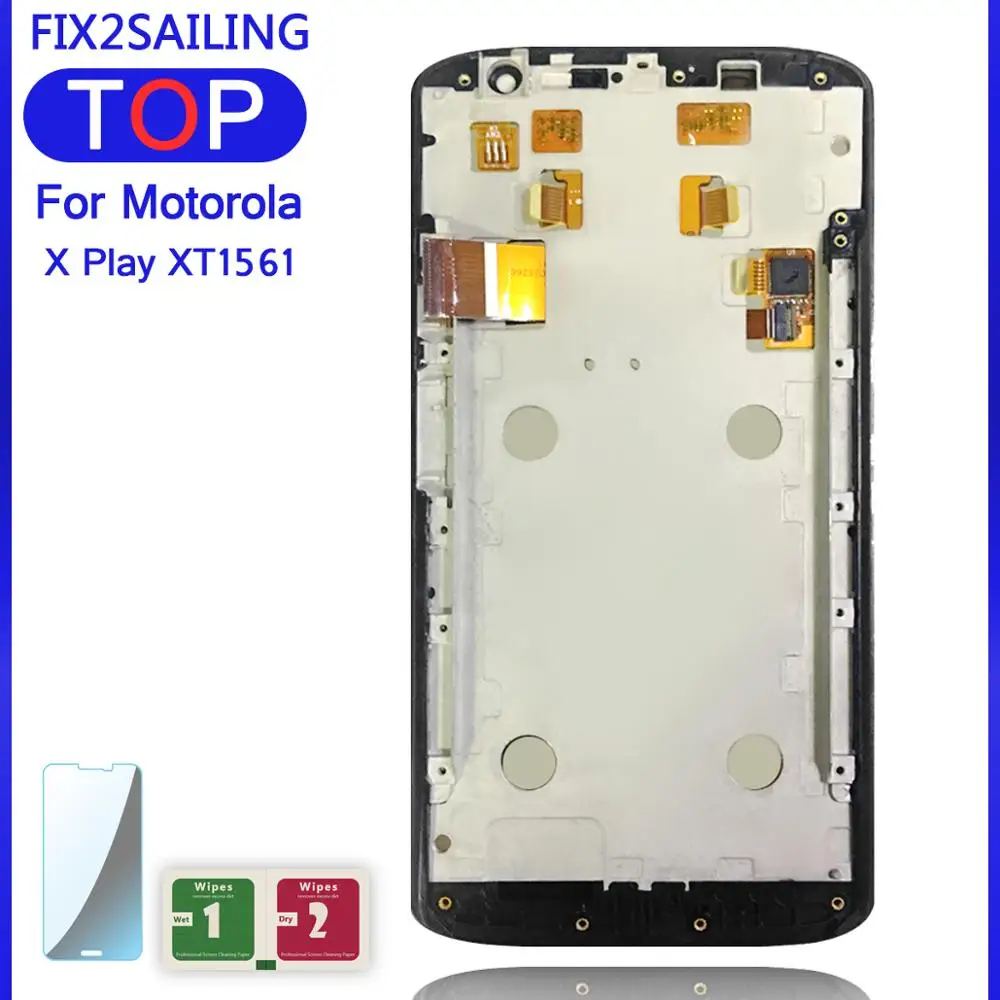 100% рабочий ЖК дисплей для Motorola Moto X Play XT1561 XT1562 XT1563 XT1565 дигитайзер сенсорного