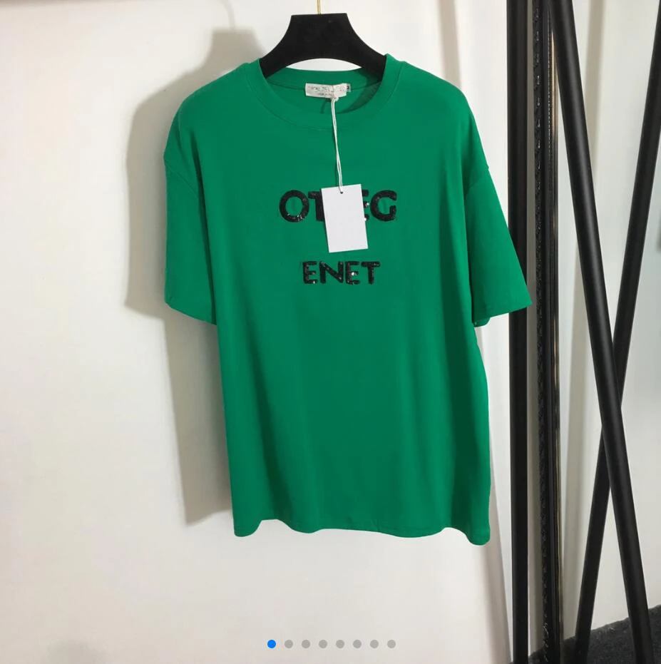 Лидер продаж 2021 новинка роскошная Высококачественная Женская футболка из 100%