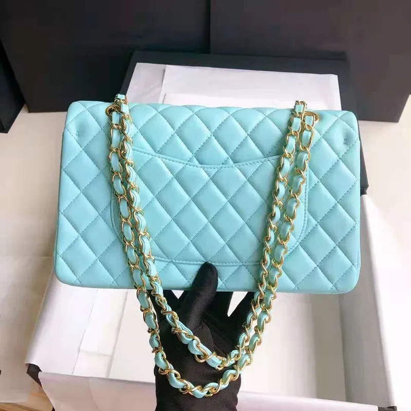 

Sheepskin bag women's 2021 New Single Shoulder Messenger Bag Leather Small fragrance Lingge chain bag fashion bag