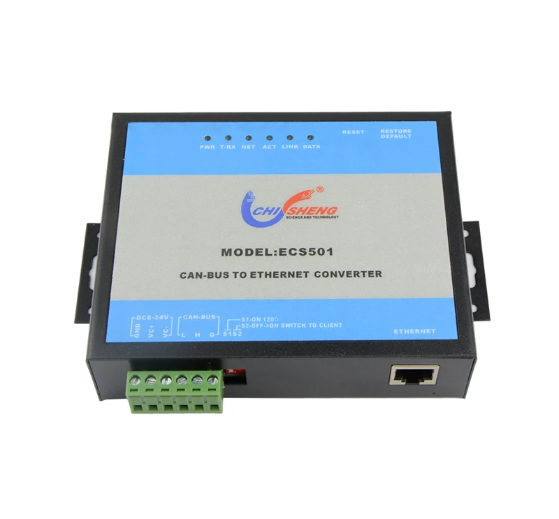 

ECS501 Industrial Class 1 CAN to Ethernet Server Converter Isolated Type