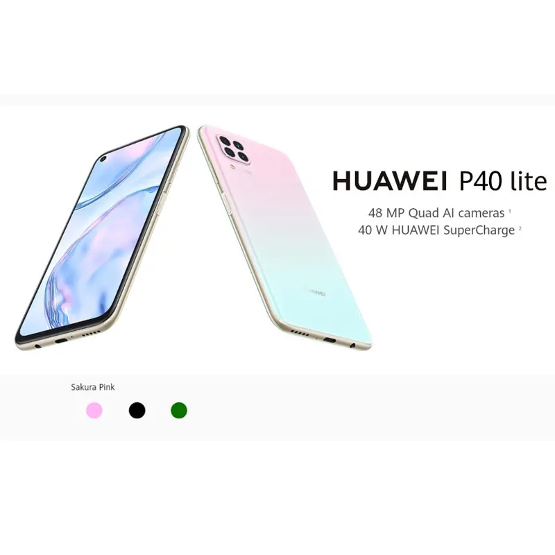 code[SUN1500] HUAWEI Hisilicon Kirin 810 Octa Core P40 Lite 6 ГБ 128 NFC Смартфон 48MP AI камеры 4 &quotFHD экран 40 Вт QC
