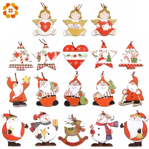 3 шт.лот, милые рождественские деревянные подвески, деревянные подвесные украшения, детские игрушки для дома, рождественские украшения, подарки