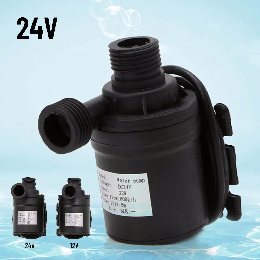 

Water Pump With Cable Brushless Solar Motor 12V/24V 800L/H DC Water Pump Circulation Pump Garden Pump