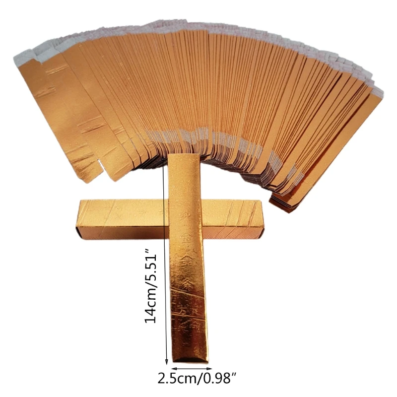 100 шт. предок деньги золотые слитки слиток Joss Бумага Деньги китайский