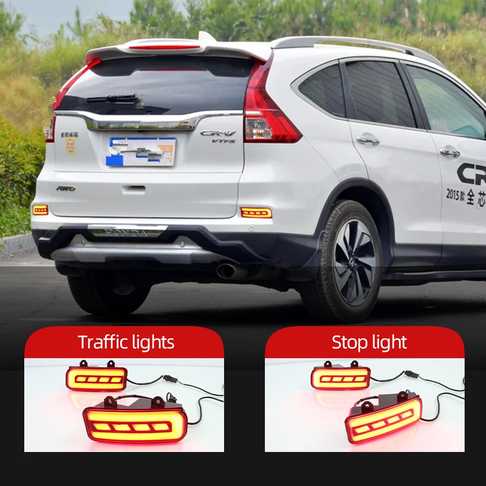 Для Honda CRV CR-V 2015 2016 автомобильный фонарь для бампера стоп светильник сигнал