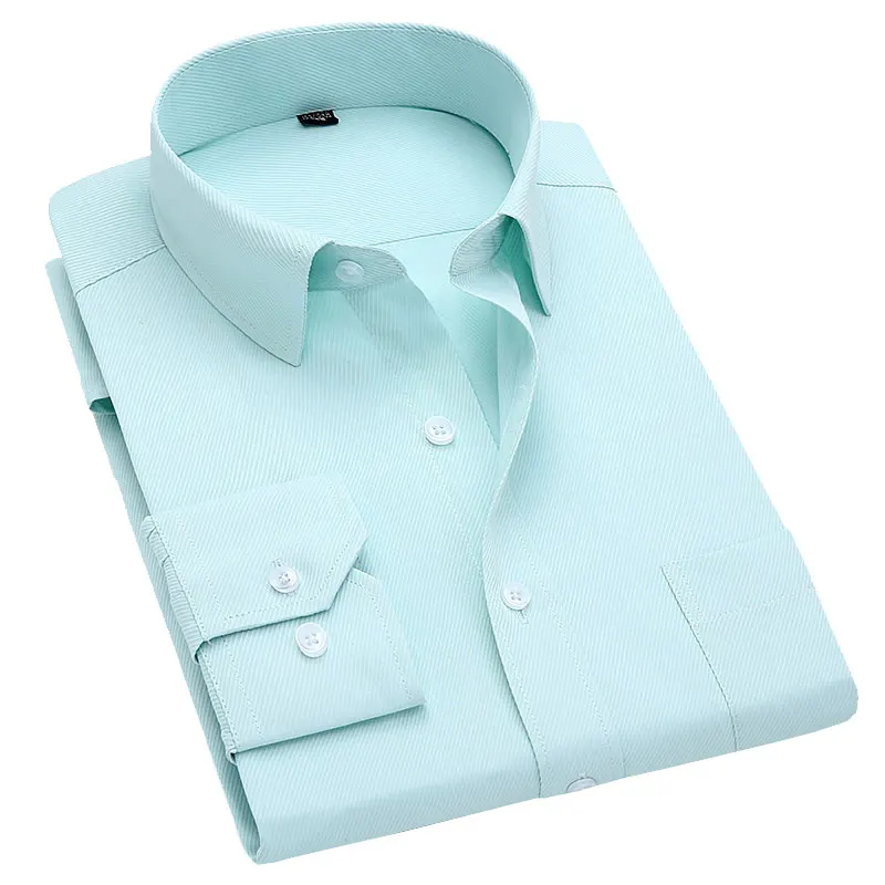 Весна новое поступление мужские рубашки чистый цвет отложной воротник