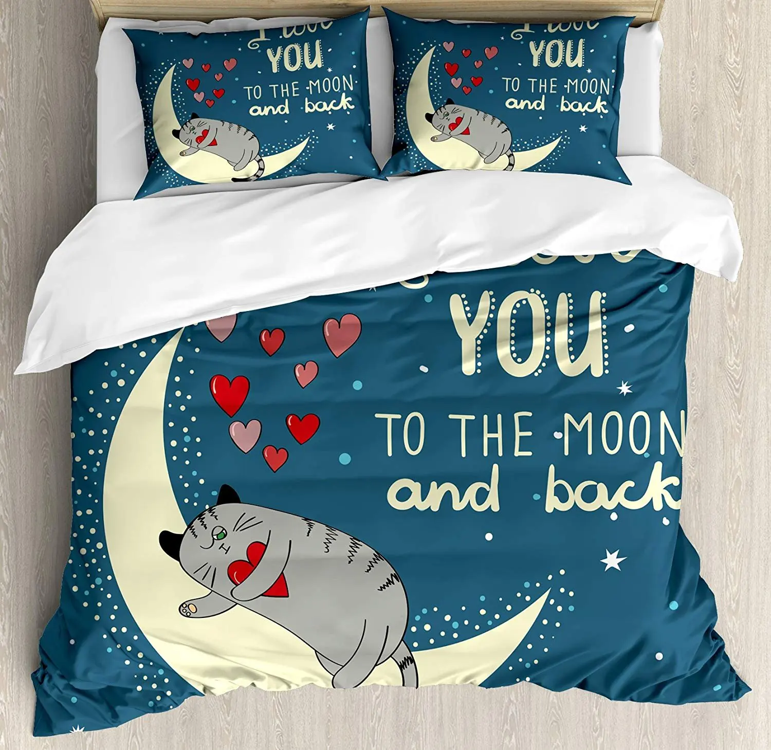 

Комплект постельного белья с надписью «I Love You»