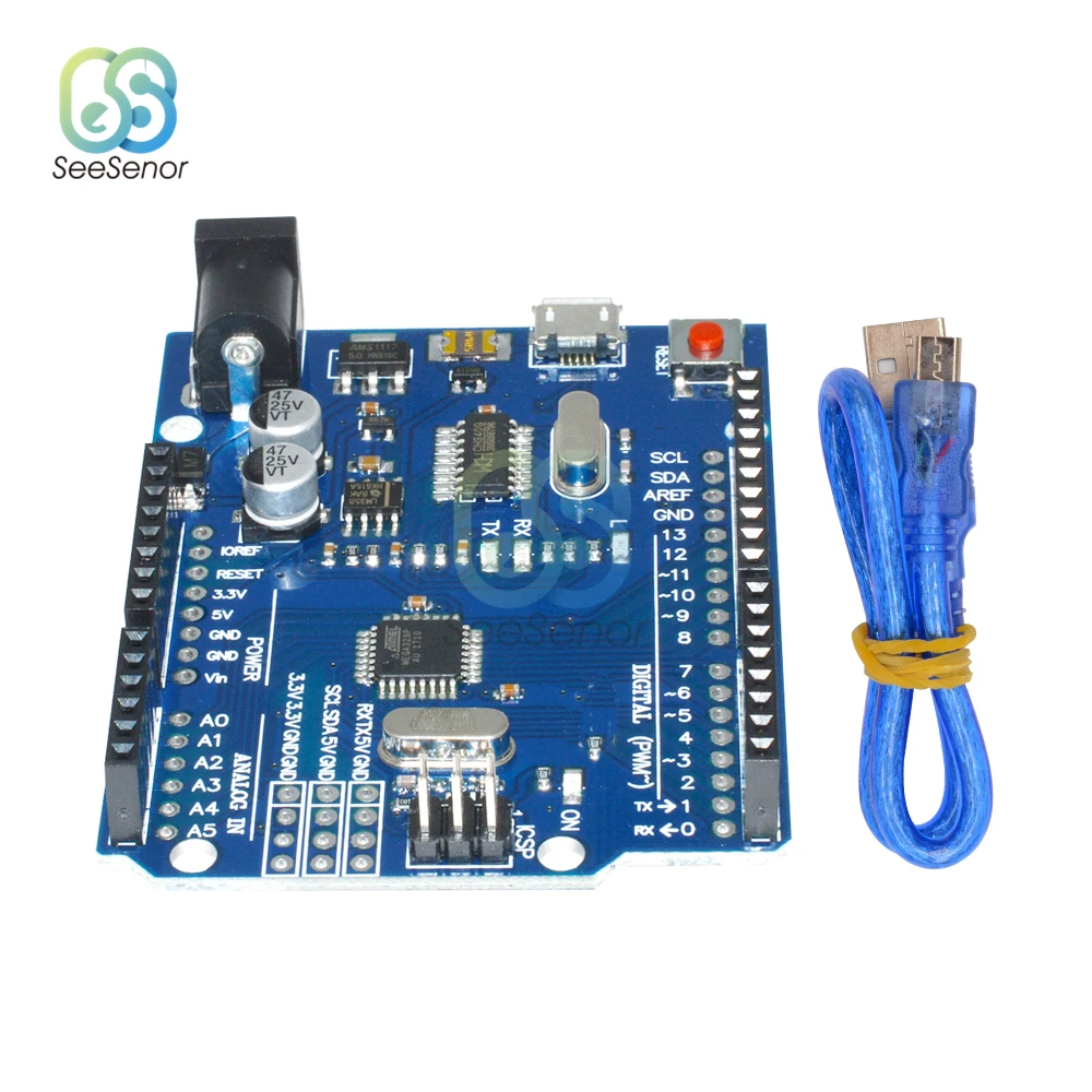 Макетная плата CH340G CH340 MEGA328P ATMEGA328 ATMEGA328P 16AU модуль для Arduino Micro USB сделай сам