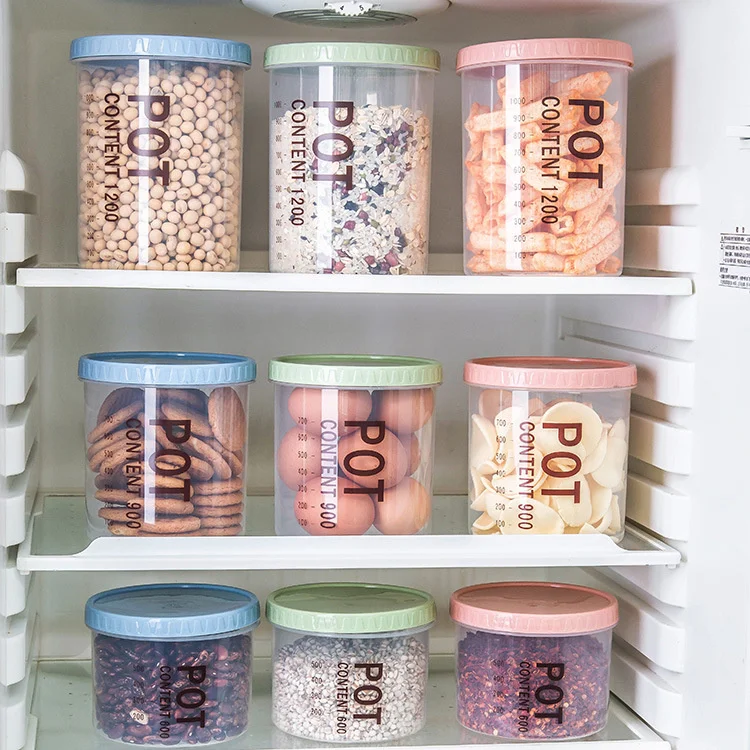 sealed kitchen storage container can plastic food transparent snack box | Дом и сад