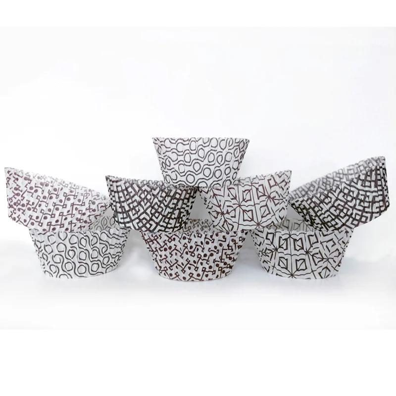 Формы для кексов и аксессуары выпечки Упаковка жиростойкие чашки топперы день
