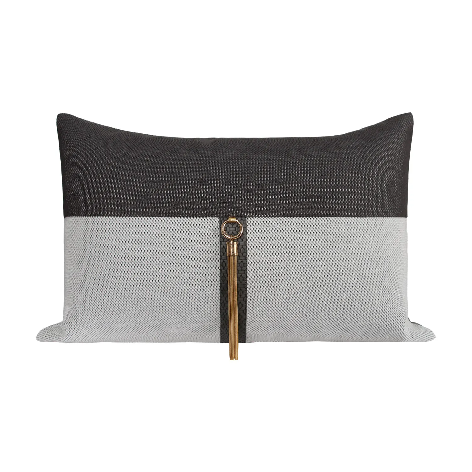 

Decorative Plaid Cushion Cover for Living Room Gold Tassels New Models Waist Pillowcase Home Decor Sofa Cushions 30x50cm