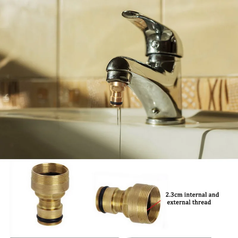 23 мм шланг Быстрый Соединитель латунный резьбовой садовый водяной соединитель