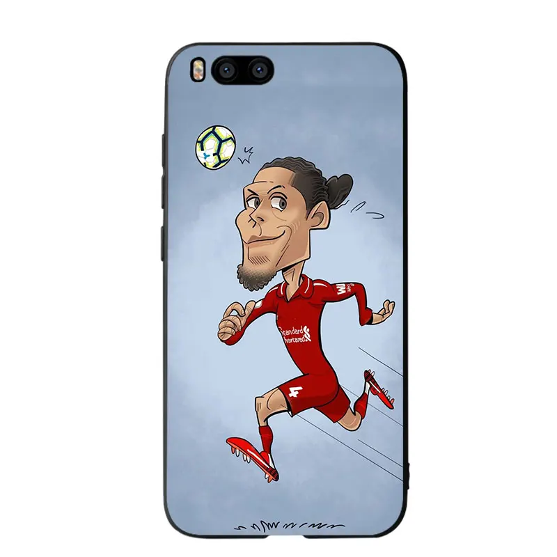 Чехол для мягких телефонов RKQ Football Van Dijk Salah Mane для Xiaomi Redmi A1 A2 4X 5A 5 Plus 8 9 Lite Note 6 7 Pro.
