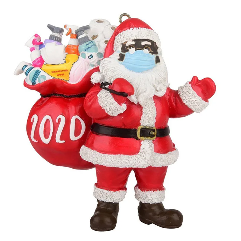 

2021 Christmas Decoration Santa Clause Hanging Pendants Resin Ornaments for Christmas Tree Home Office Party Decor