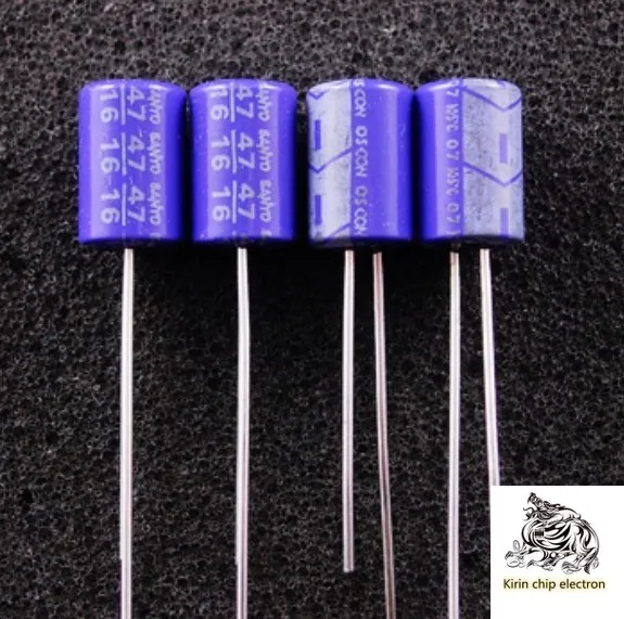 

50pcs / lot 16v47uf size 6.3x10.8 for solid state direct capacitor DAC decoder