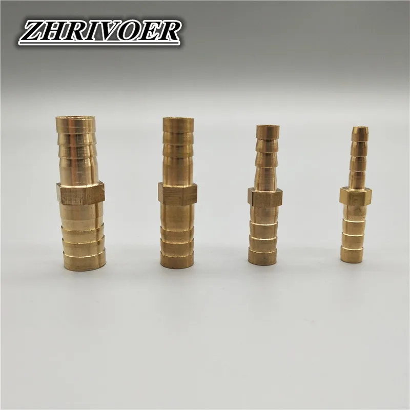 

Brass Reducing Straight Hose Barb 2 Way Pipe Fitting Reducer Copper Joiner Splicer Connector Coupler Adapter For Fuel Gas Water