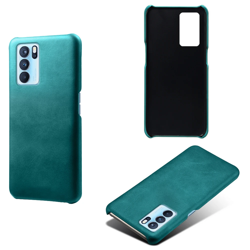 

Luxury Vegan PU Leather Cover On The For OPPO Reno6 Pro Pro+ 5G Funda Wearable Slim Coque For Oppo Reno 6 Pro Plus 5G Case Shell