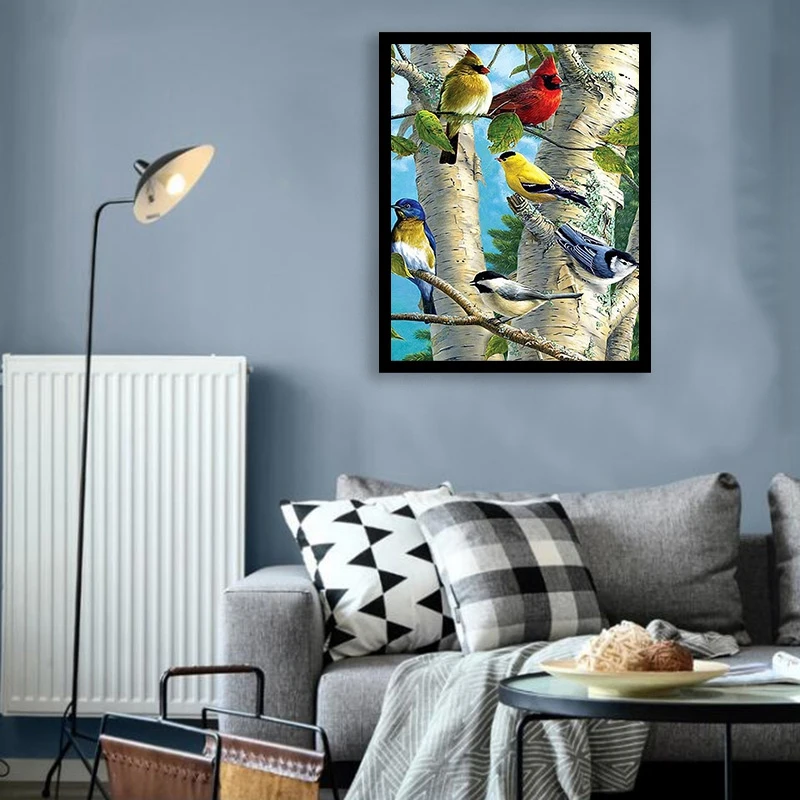 5D Diamond Painting Kits for Adults Full Drill Bird Rhinestone Embroidery Dotz Craft Cross Stich Gift | Дом и сад